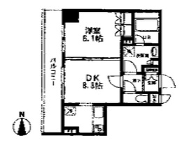 恵比寿三田レジデンス 210 間取り図