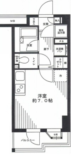 ブロードシティ東京 7階 間取り図