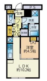 勝どきザ・タワー 48階 間取り図