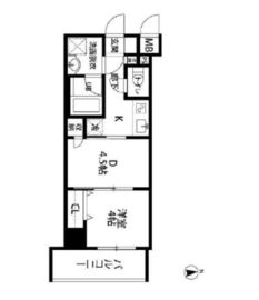 ルクレ東上野レジデンス 604 間取り図