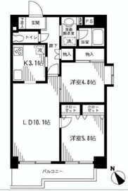 グランパレス南麻布仙台坂 409 間取り図