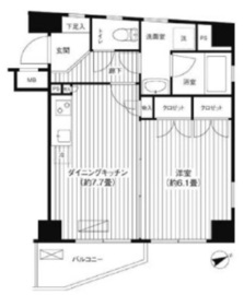 麻布イーストコア 301 間取り図