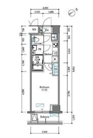 BLESS北新宿 4042 間取り図