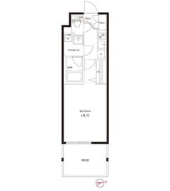 ハーモニーレジデンス新宿御苑 THE WEST 1階 間取り図