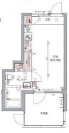 ラグディア高輪 4階 間取り図