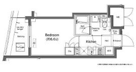 プラウドフラット白金高輪 503 間取り図