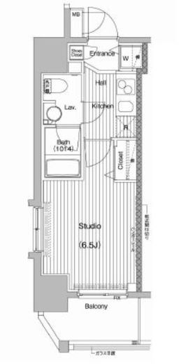 ガーラ・プレシャス品川 9階 間取り図