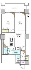 六本木ビュータワー 18階 間取り図