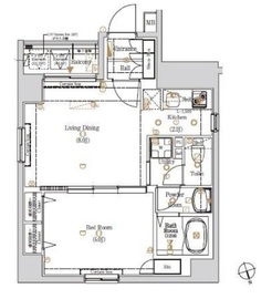 ログ銀座東 6階 間取り図