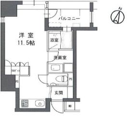 リビオレゾン本郷 5階 間取り図