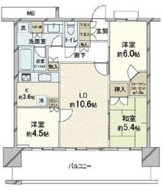 アーバンドックパークシティ豊洲タワー 22階 間取り図