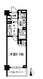 レジディア中落合 C507 間取り図