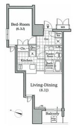 レジディア文京本駒込 501 間取り図