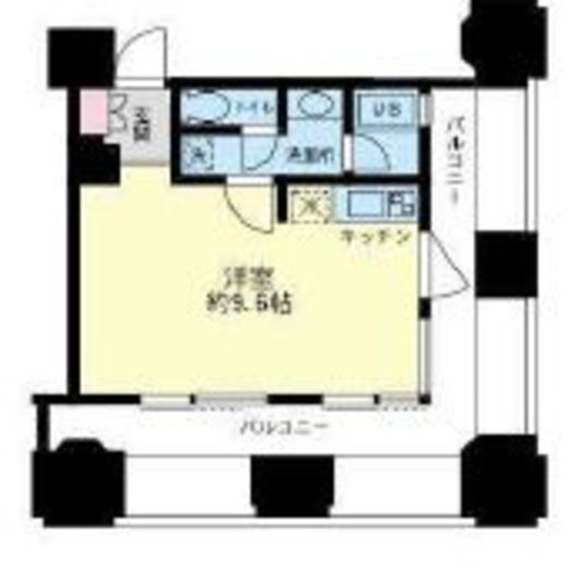 ルネ新宿御苑タワー 306 間取り図