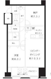 シティハイツ白金台 702 間取り図