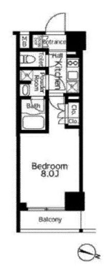 GLACIER大塚 (グラシア大塚) 603 間取り図