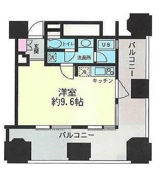 ルネ新宿御苑タワー 706 間取り図
