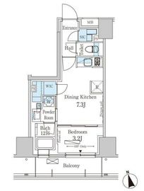 パークアクシス南青山七丁目 203 間取り図