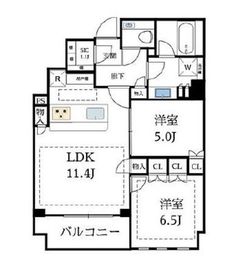 ザ・パークハウス麻布外苑西通り 4階 間取り図