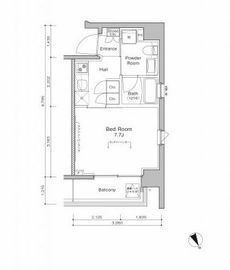 プラウドフラット浅草橋3 203 間取り図