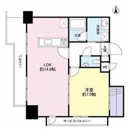 Totsu Residence Shiba (東通レジデンス芝) 909 間取り図