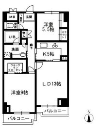 レジディア目白 711 間取り図