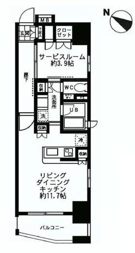 フォレシティ神田多町 4階 間取り図