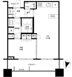 テラス渋谷美竹 4階 間取り図