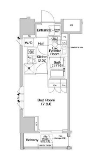 コンフォリア浅草橋 707 間取り図