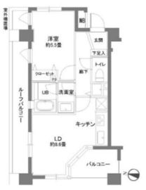 カスタリア本所吾妻橋 401 間取り図