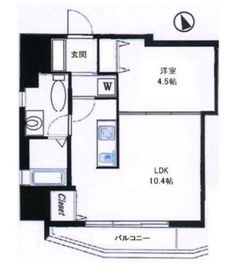 リヴシティ文京本郷 14階 間取り図