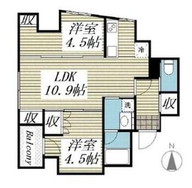 パークルール神田司町ロンド 601 間取り図