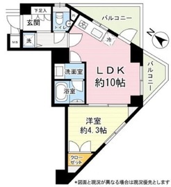 白金台グリーン・リーブス 6階 間取り図