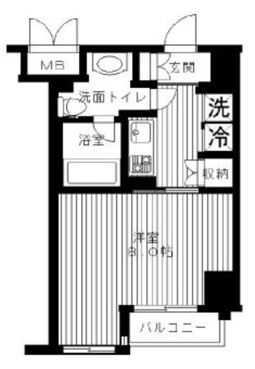 セリーズ門前仲町 604 間取り図