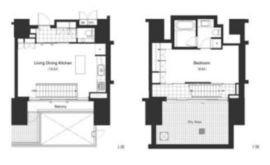 LaSante麻布十番 102 間取り図