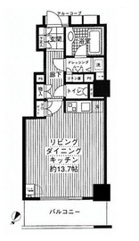 セントラルレジデンス新宿シティタワー 8階 間取り図