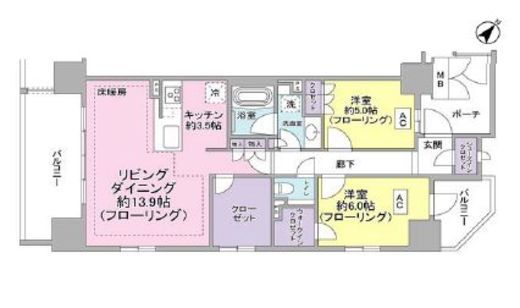 インプレスト東京八丁堀 10階 間取り図