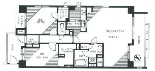 代々木デュープレックス 4階 間取り図