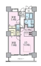 ロイヤルパークスタワー南千住 2209 間取り図