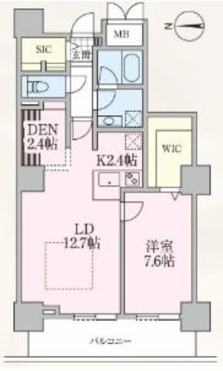 ロイヤルパークスタワー南千住 2904 間取り図