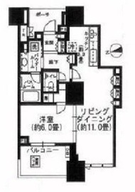 ドゥ・トゥール 51階 間取り図