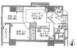 シティコート目黒 2-805 間取り図