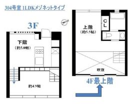 FLEG池尻 304 間取り図