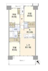 オークプレイス豊洲 6階 間取り図