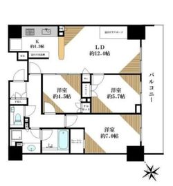 シティテラス目白 6階 間取り図