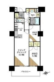 ウエリス新宿早稲田の森 12階 間取り図