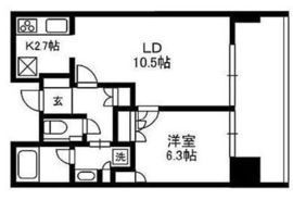 六本木グランドタワーレジデンス 7F1 間取り図