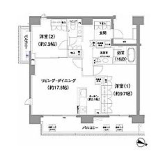 番町レジデンス 301 間取り図