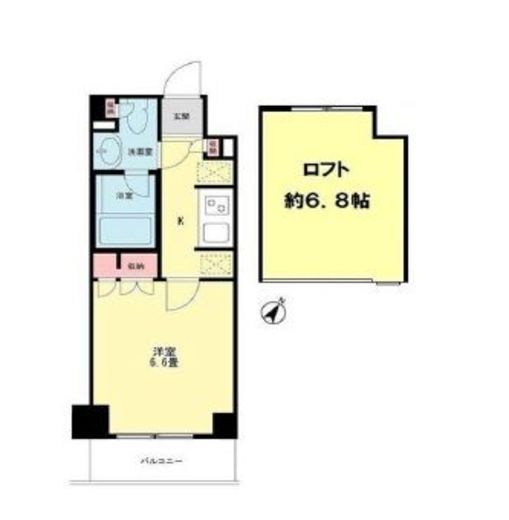 コスモリード目黒学芸大学イースト 502 間取り図