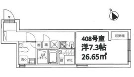 クーカイ・テラス祐天寺 408 間取り図